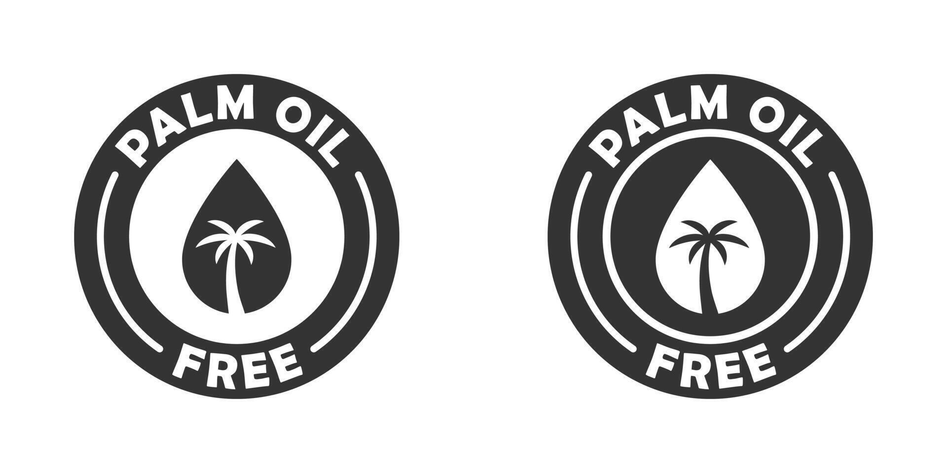 palma petróleo gratis icono. No palma petróleo signo. plano vector ilustración.