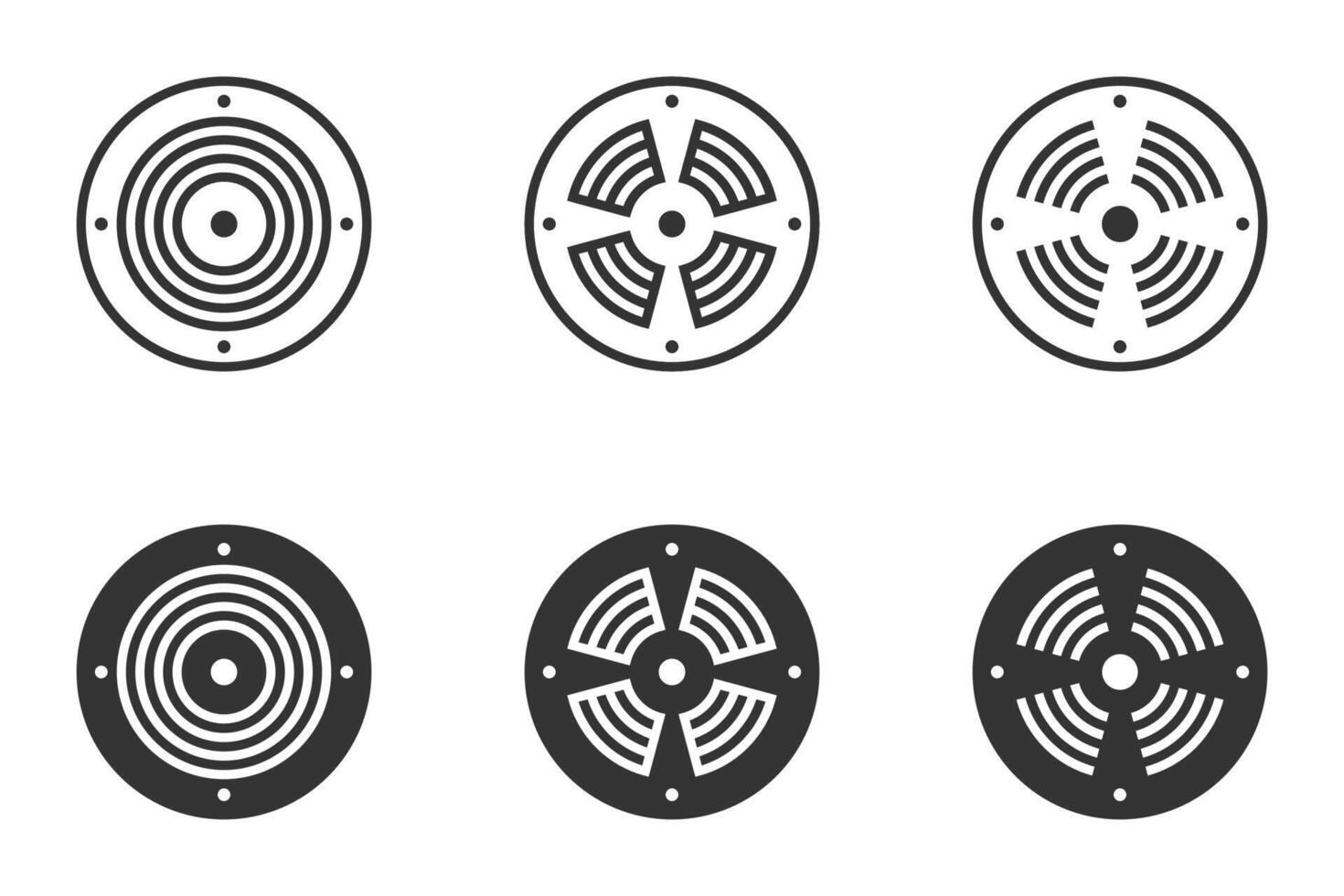 Smoke sensor icon. Vector illustration.