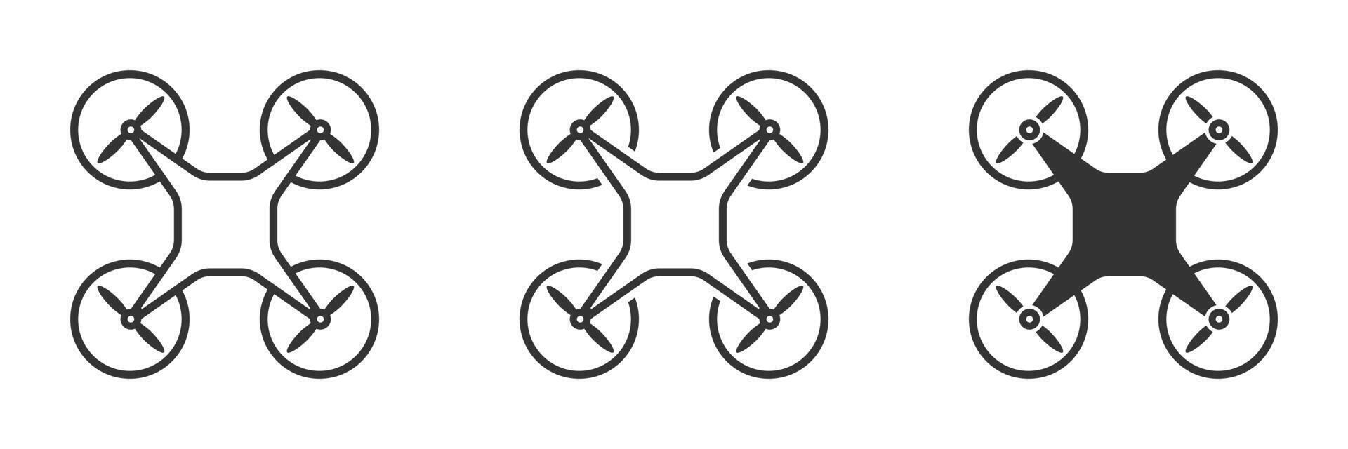 Fpv drone icon. Vector illustration.