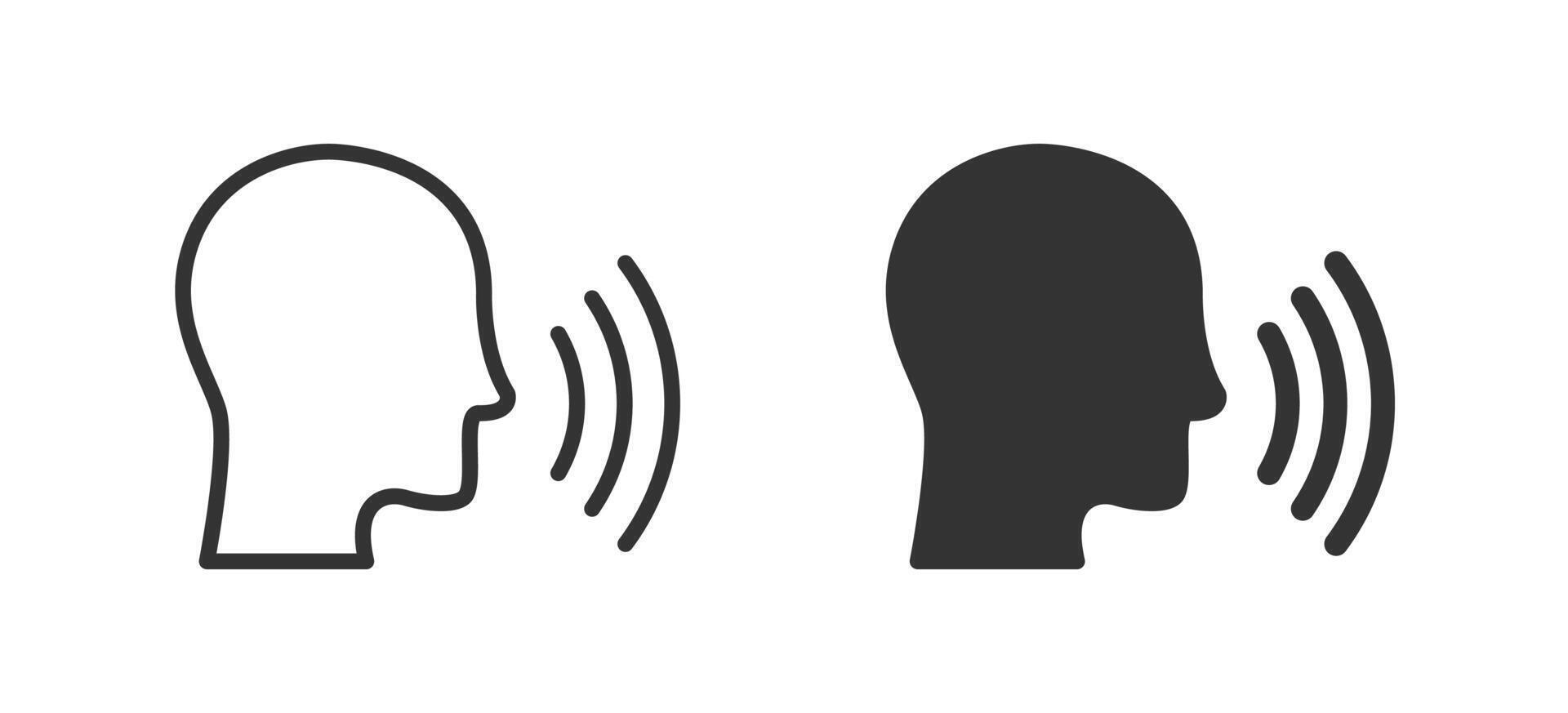 Podcaster icon. Voice control icon. Vector illustration.