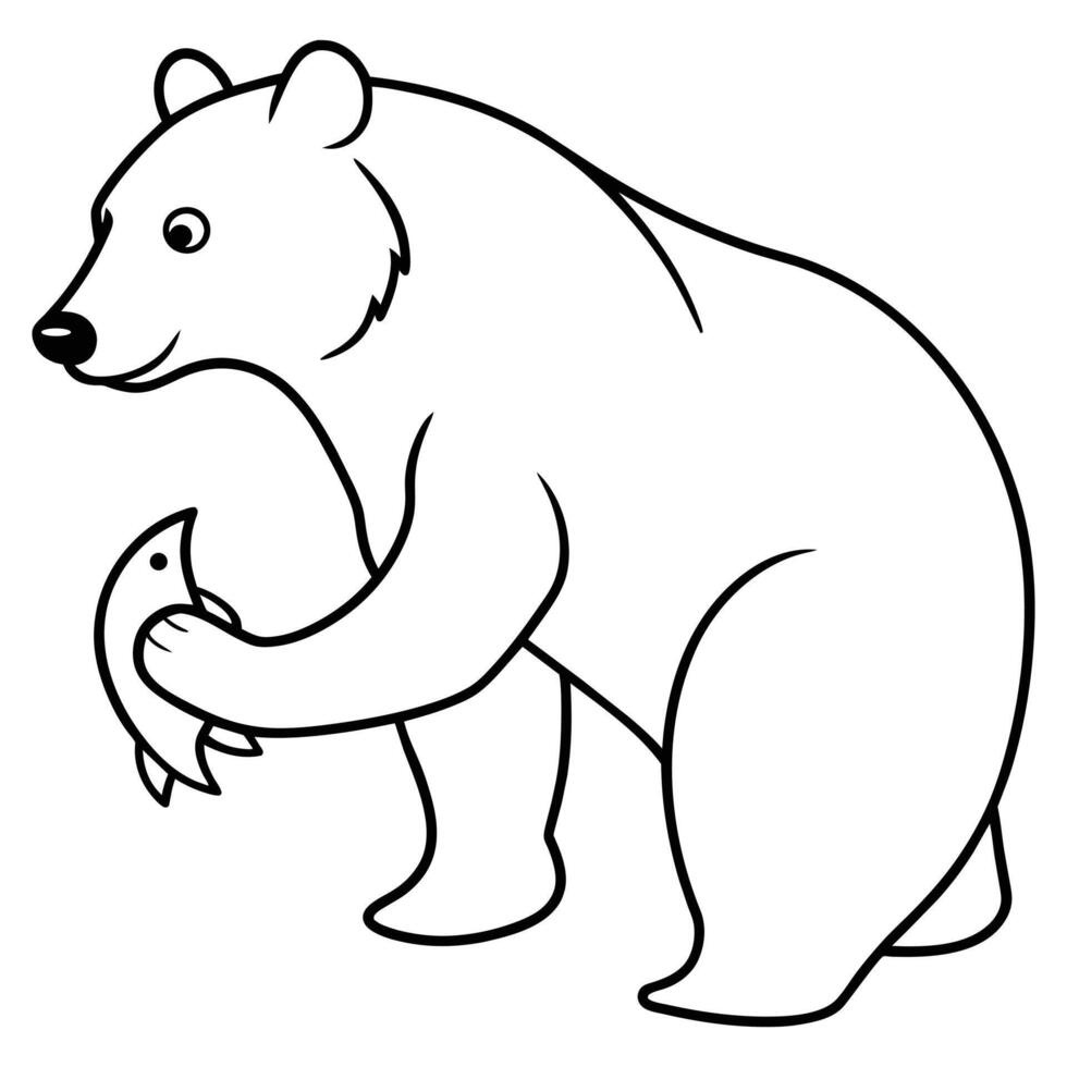 BEAR LINE ART ,GRAPHIC RESOURCE vector