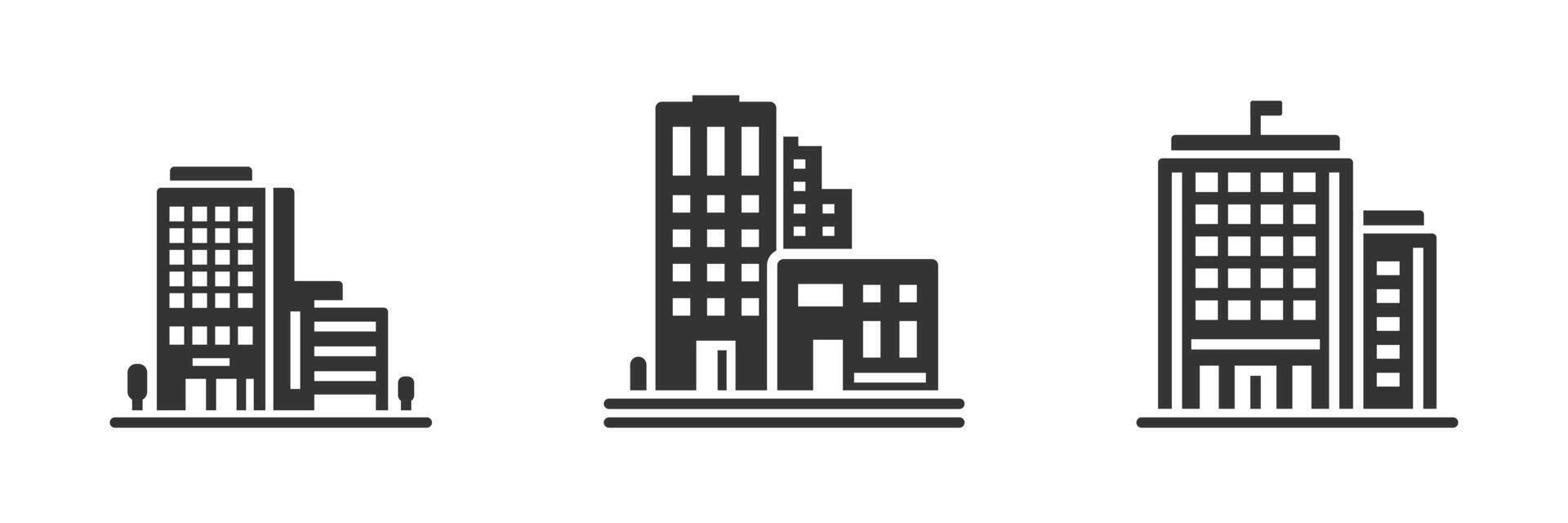 Building icon. Simple design. Vector illustration.