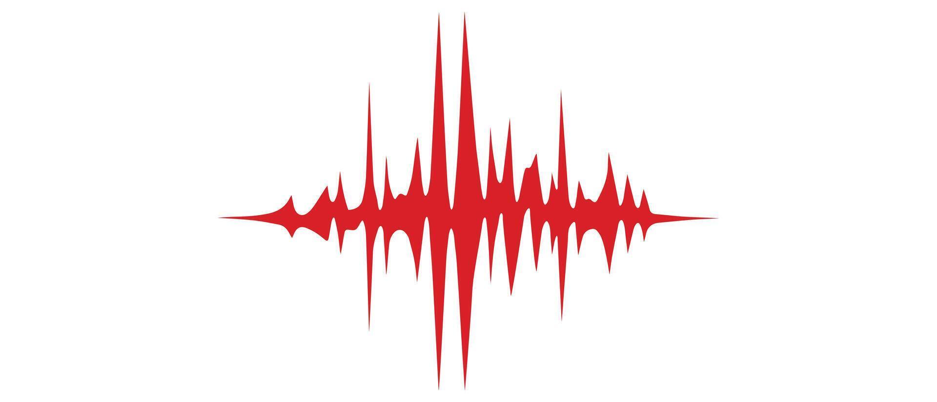 Sound wave line shape icon vector design.