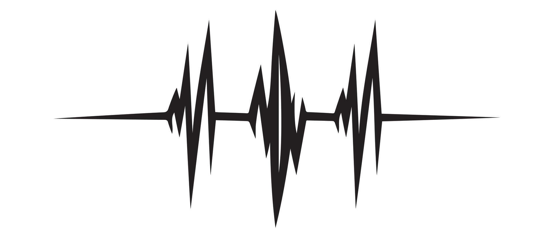 Sound wave line shape icon vector design.