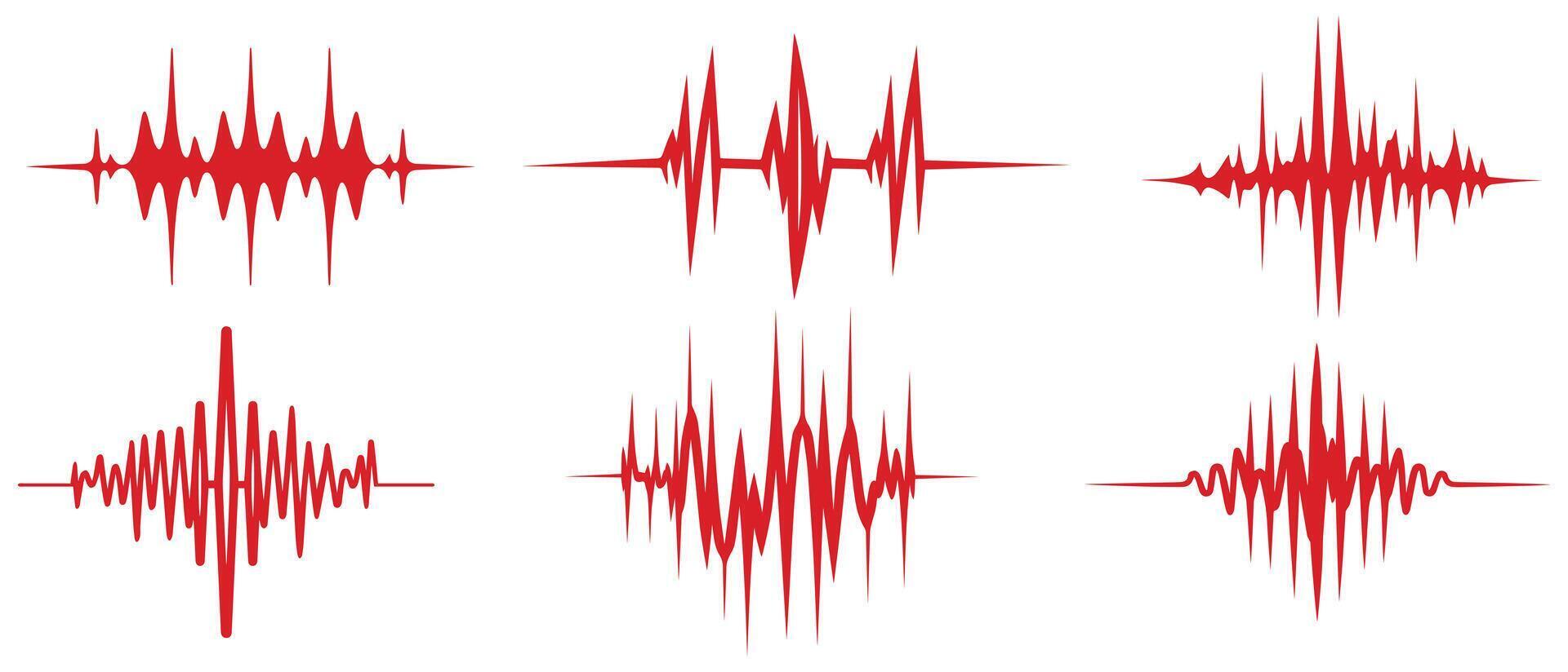 Sound wave line shape icon vector design.