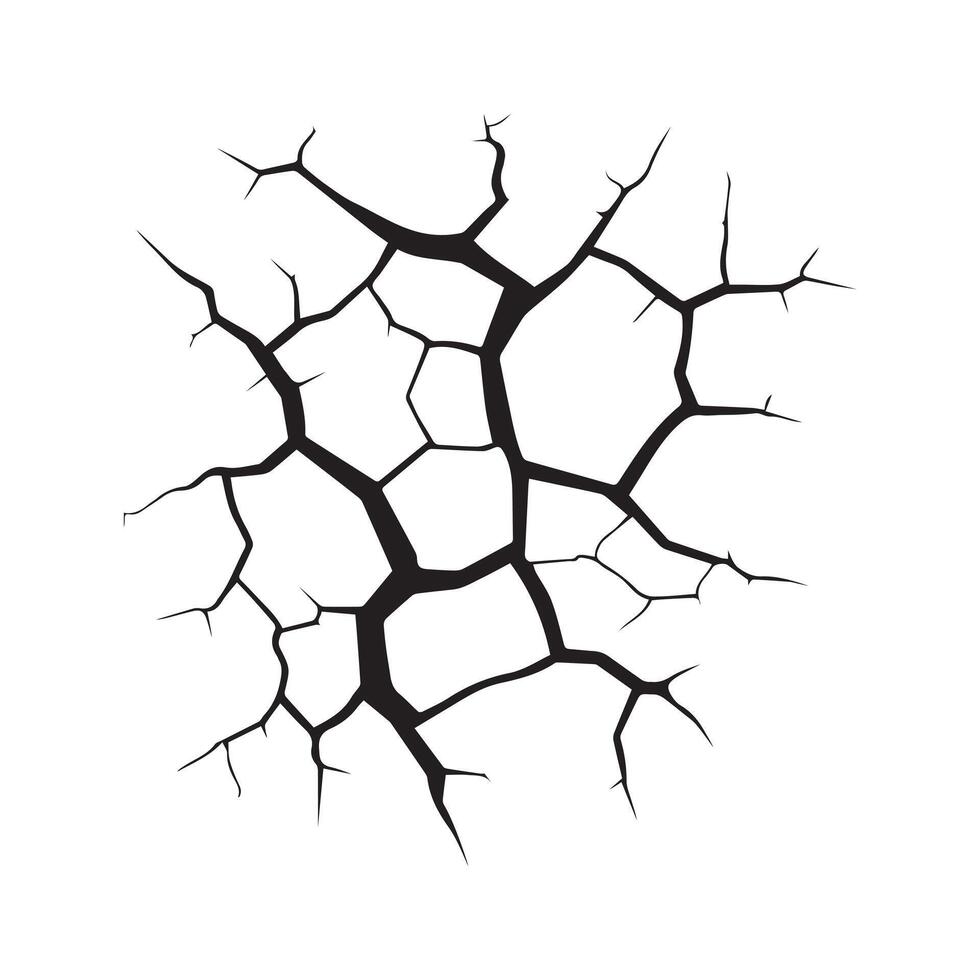 Crack black icon effect line vector scratch design.