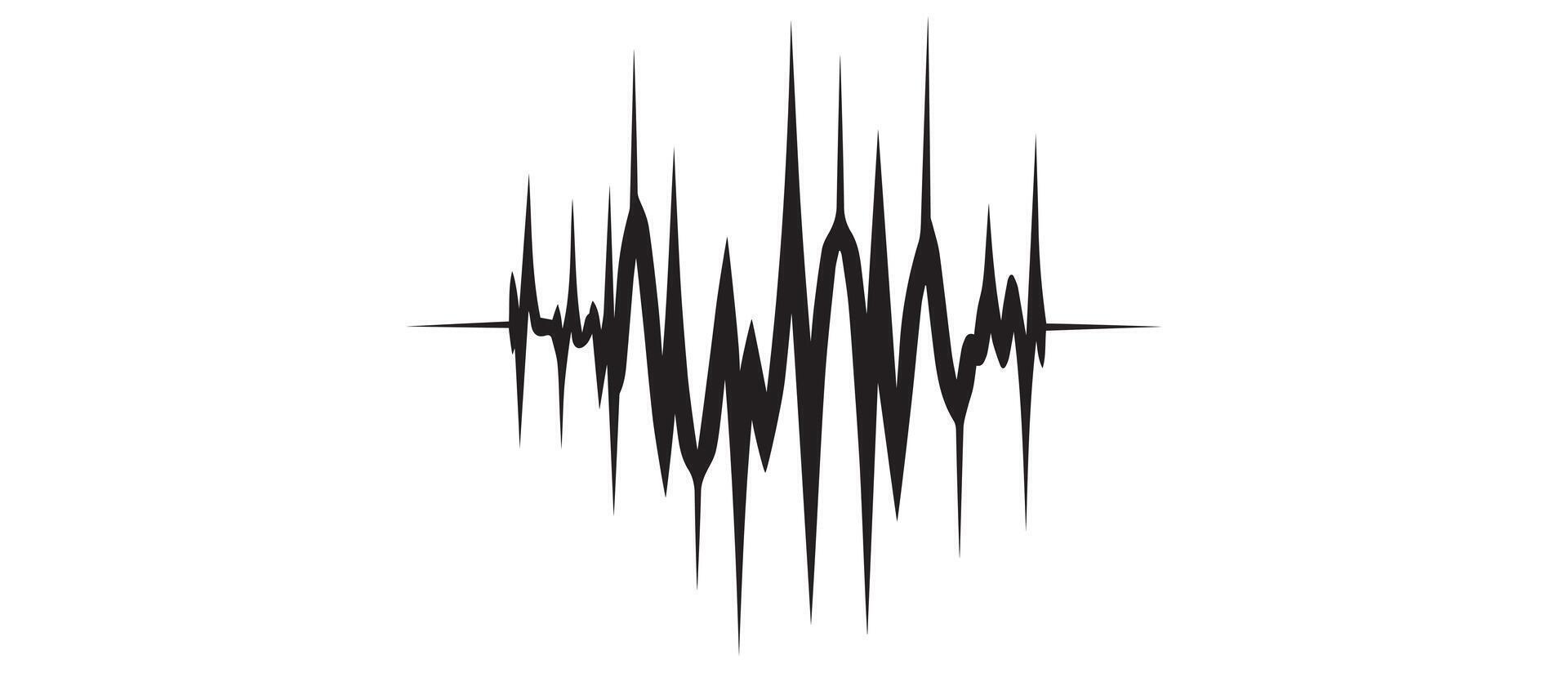 Sound wave line shape icon vector design.