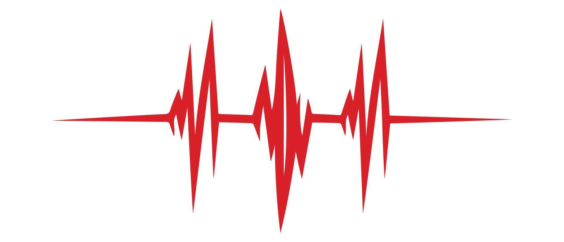 Sound wave line shape icon vector design.
