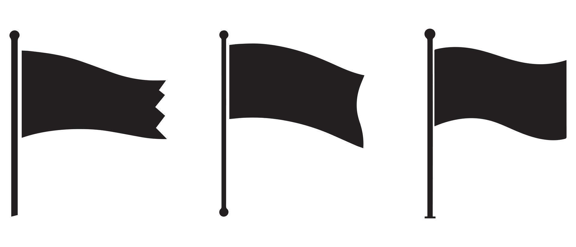 Flag black icon nation country shape vector design.