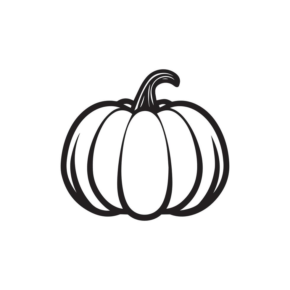 Pumpkin natural icon vegetable organic vector design.