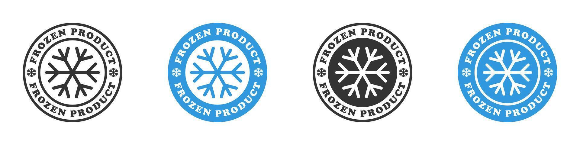 Frozen product icon. Vector illustration.