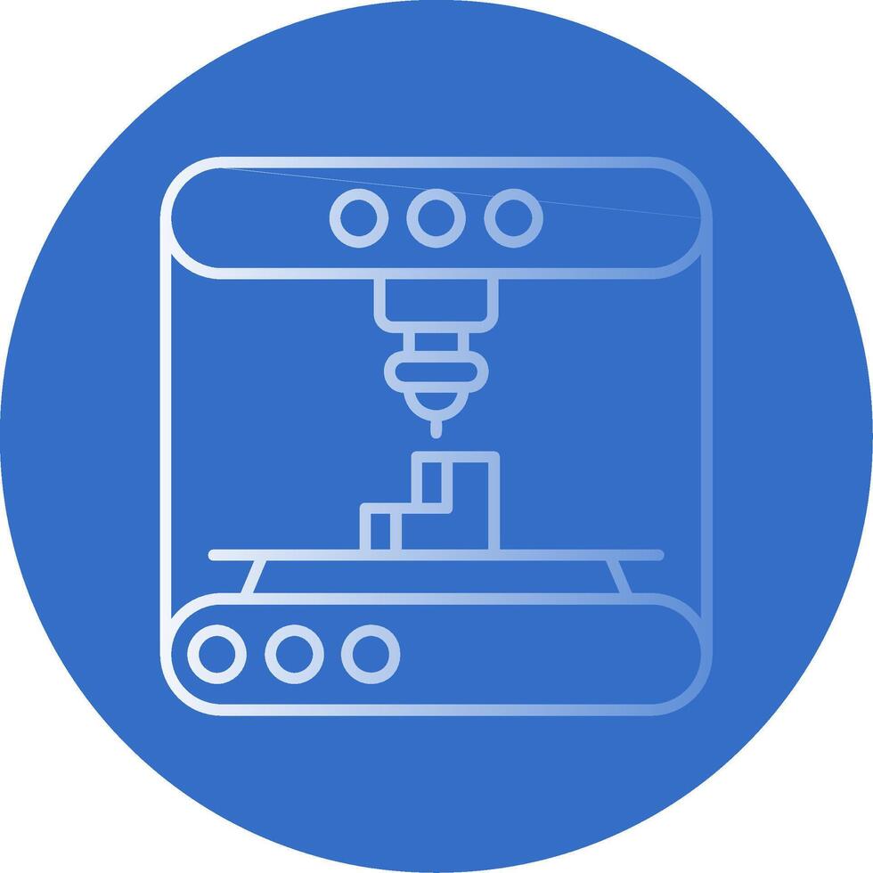 3d modelado degradado línea circulo icono vector