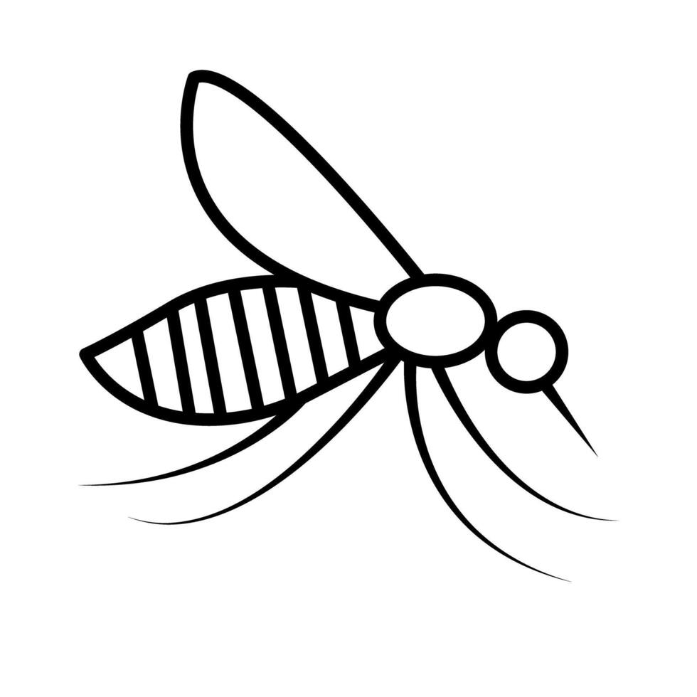 sencillo mosquito icono. insecto. vector. vector