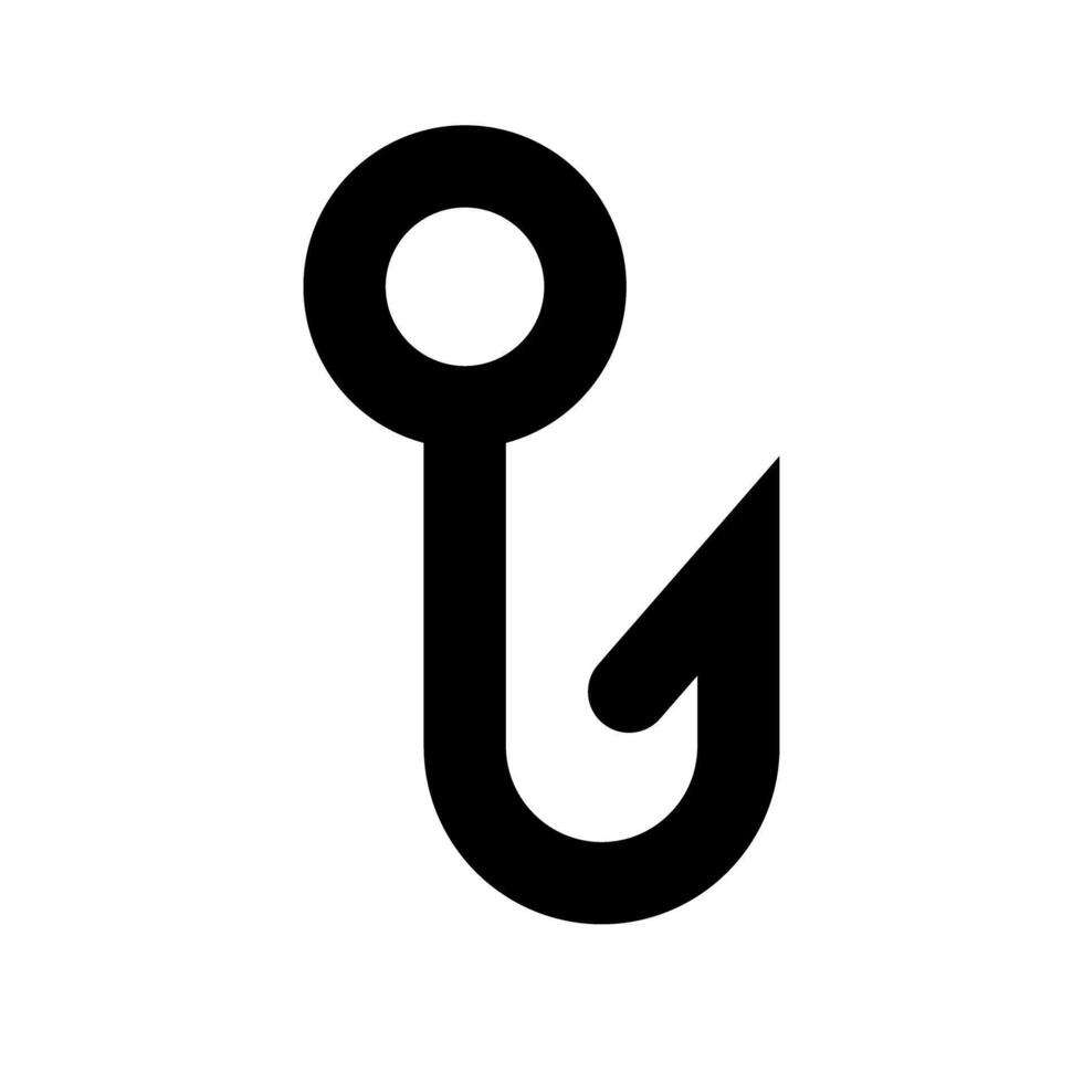 Fish hook icon. Sea fishing. Vector. vector