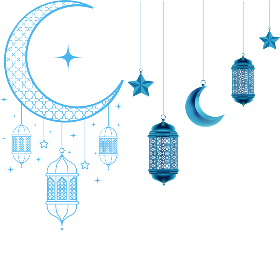 Eid Mubarak luxury design element on a transparent background png