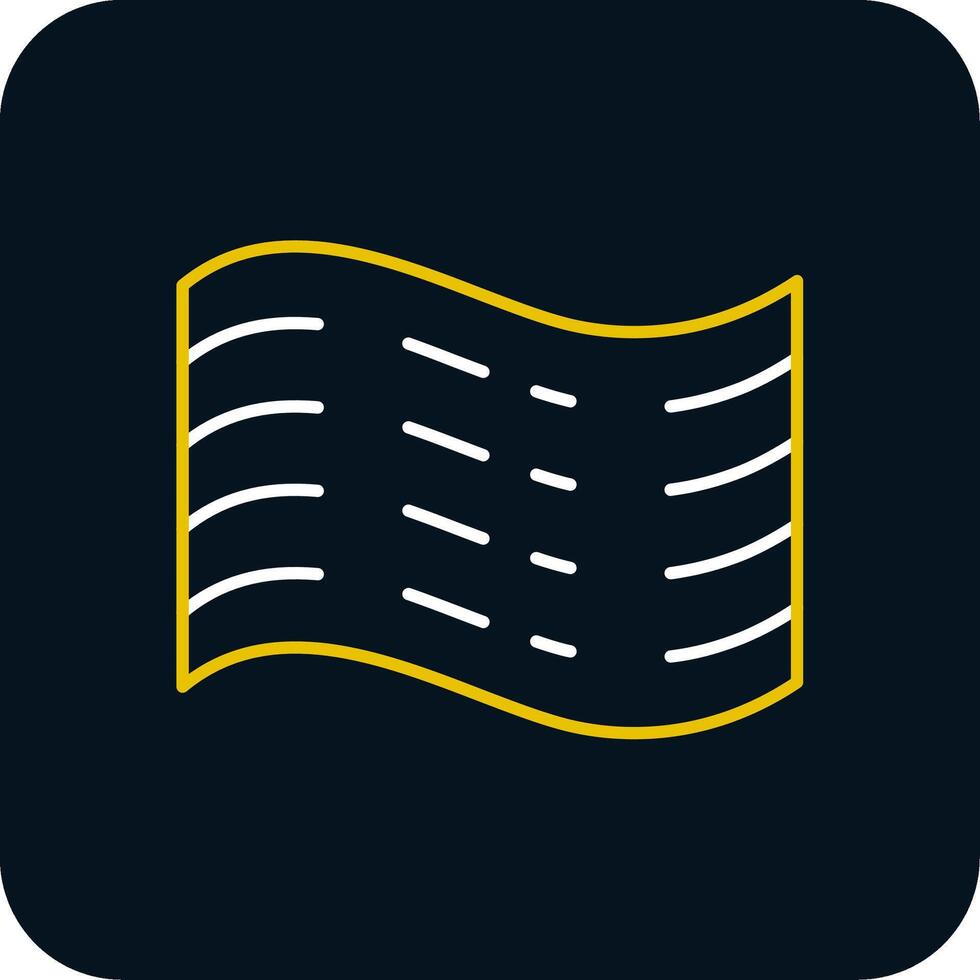 Haze Line Yellow White Icon vector