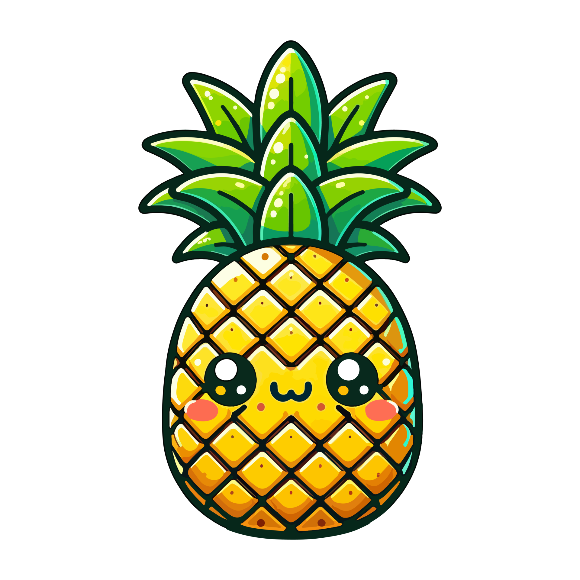 Ai Generated Cartoon Icon Character Cute Pineapple 42067146 Png Ai Generated Cartoon Icon Character Cute Pineapple 42067146 Png