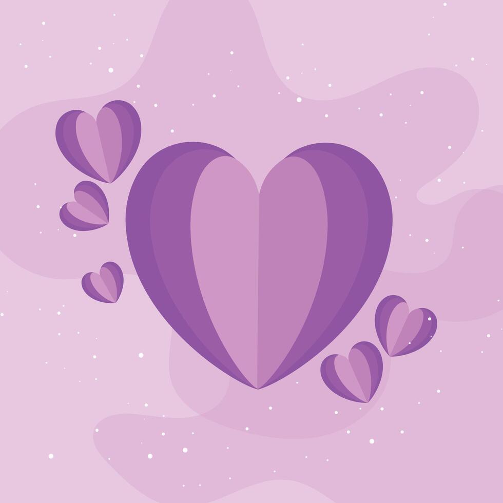 Vector flat design valentines day background