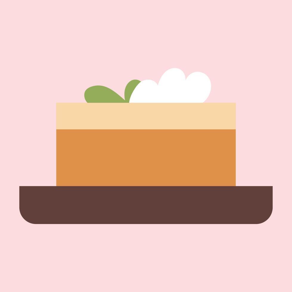 vector cake and bakery in cartoon style vector