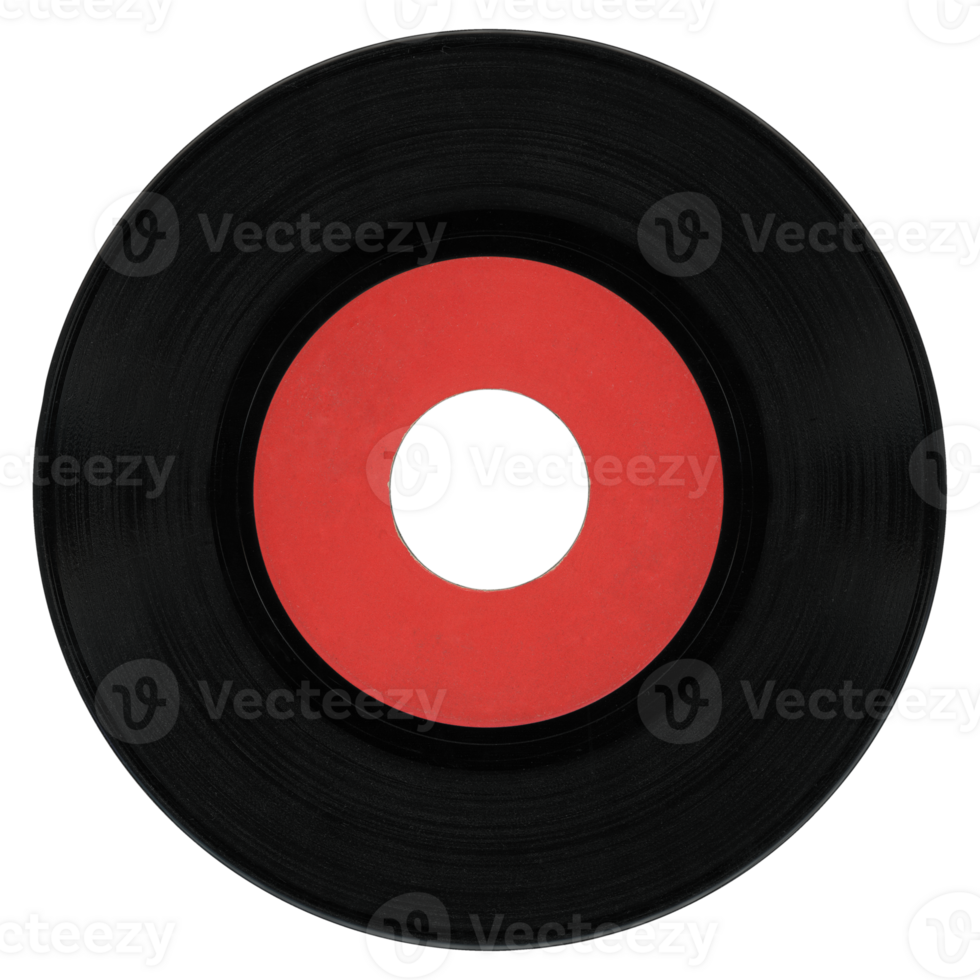 vinyle record Orange étiquette transparent png