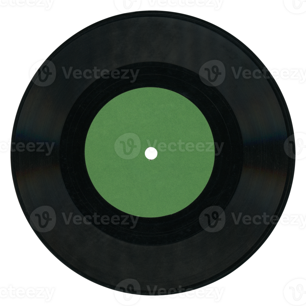 vinyl record green label transparent PNG