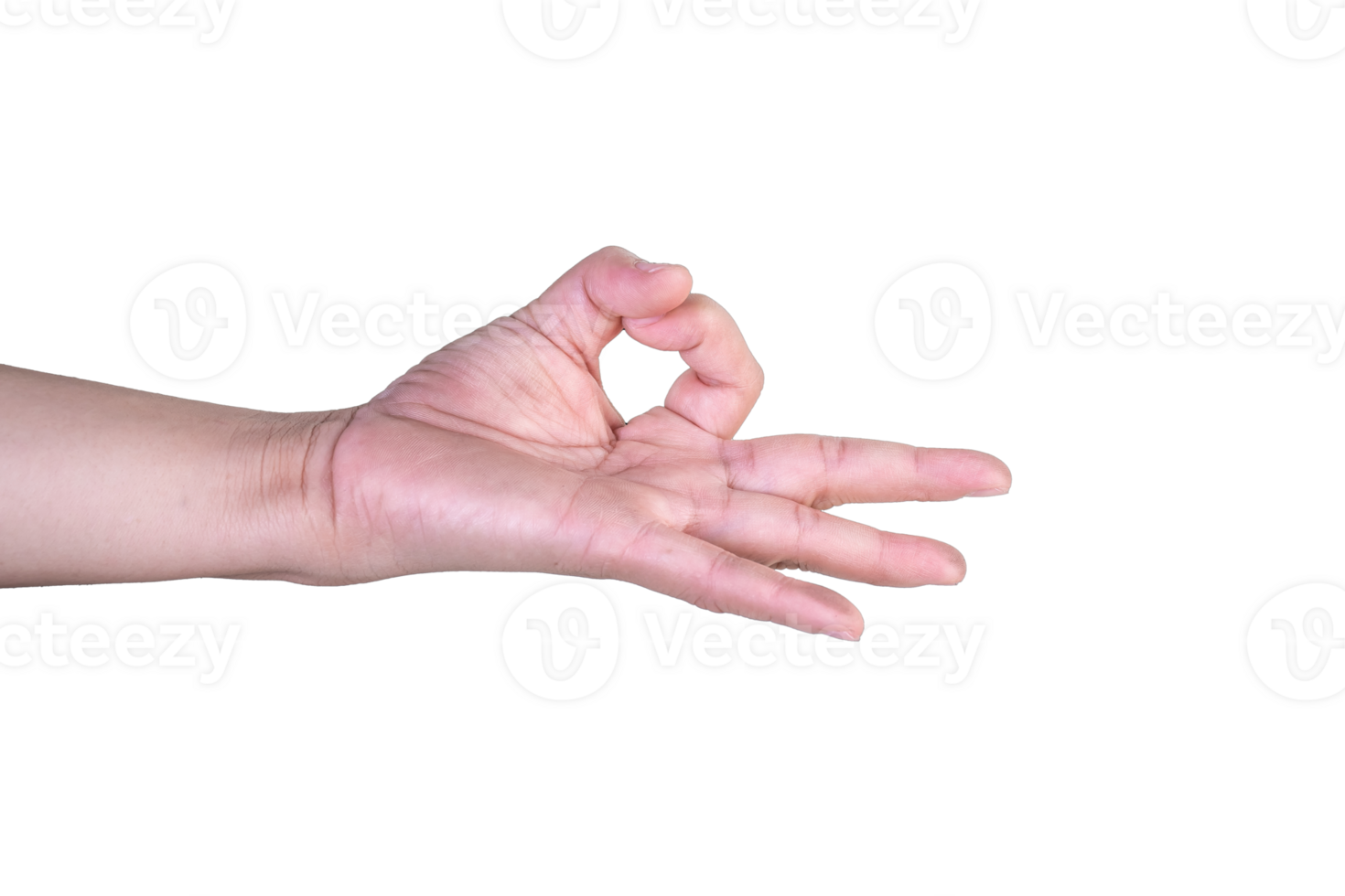 hand on isolated background clipping path png