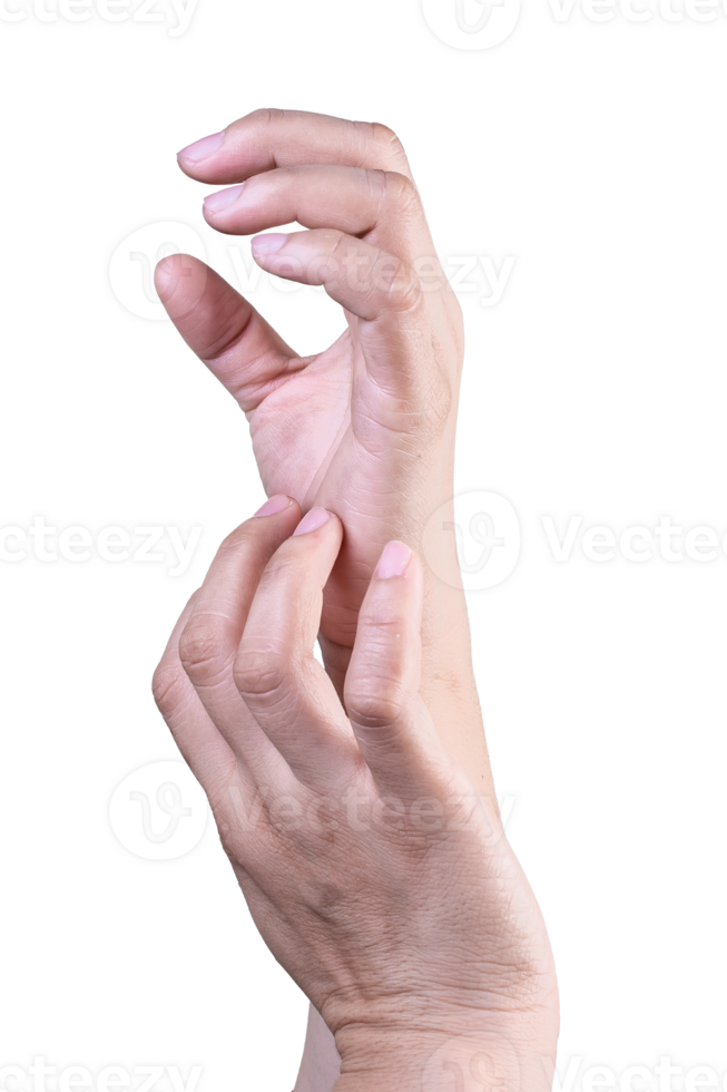 hand on isolated background clipping path png