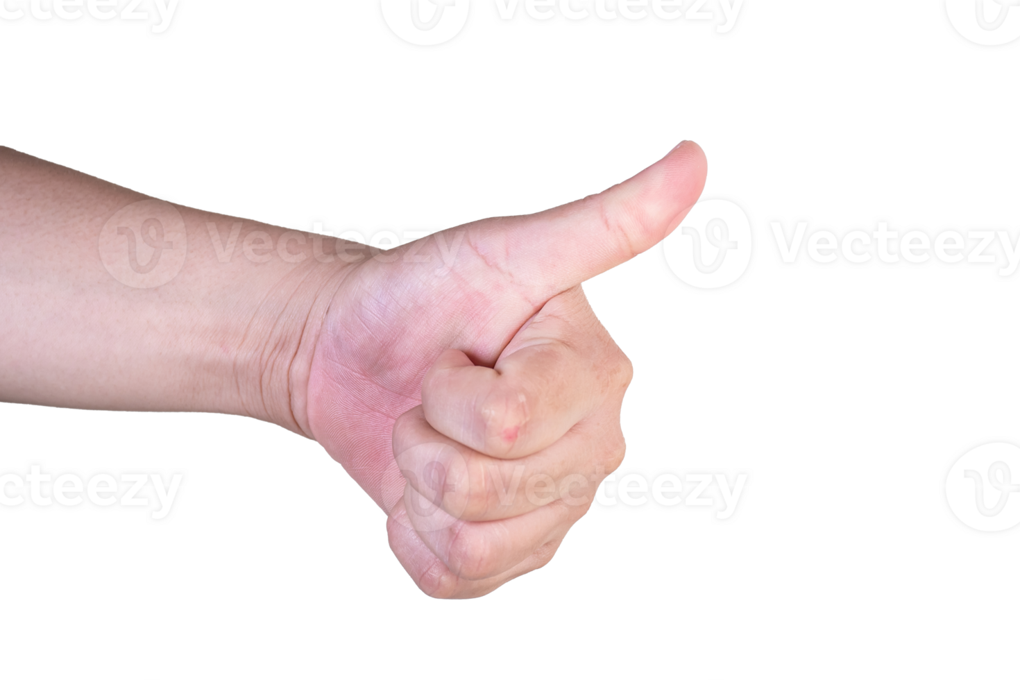 hand on isolated background clipping path png