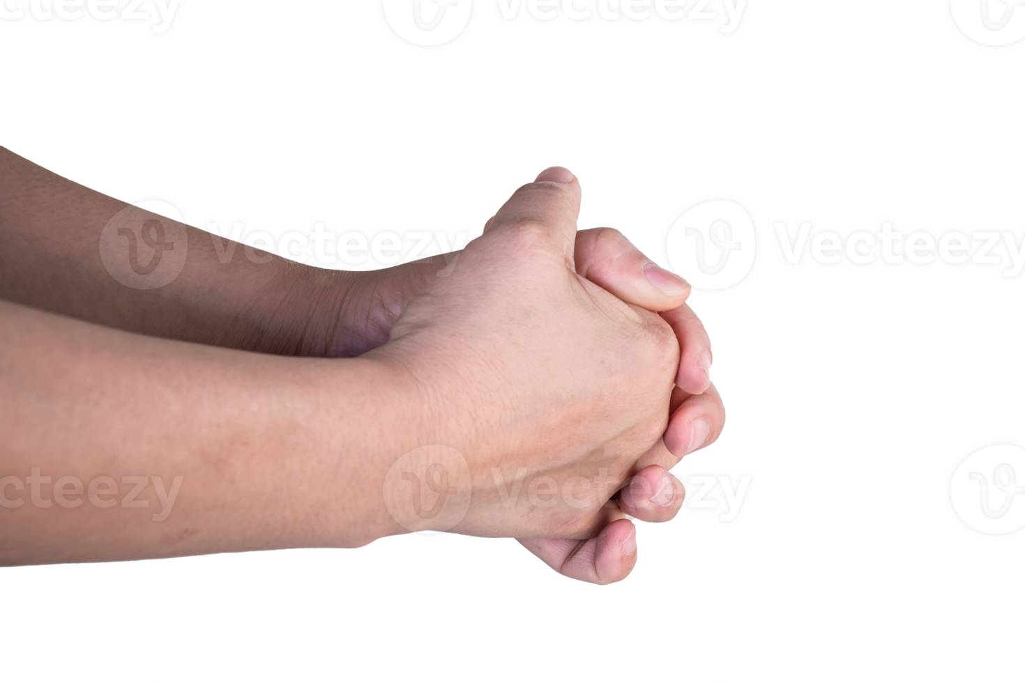 hand on isolated background clipping path png