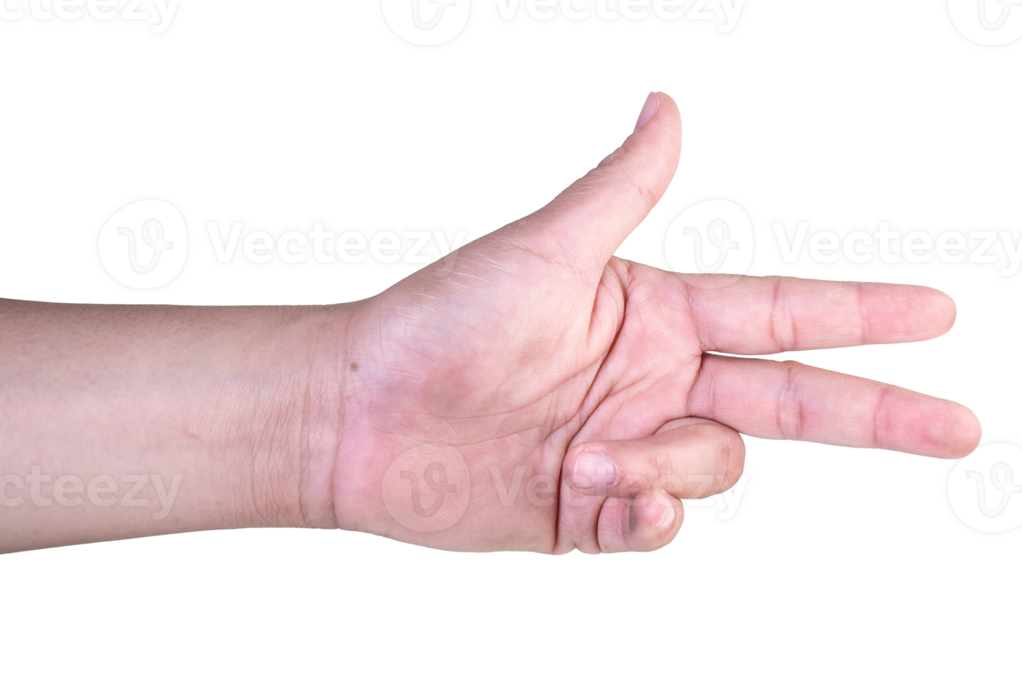hand on isolated background clipping path png