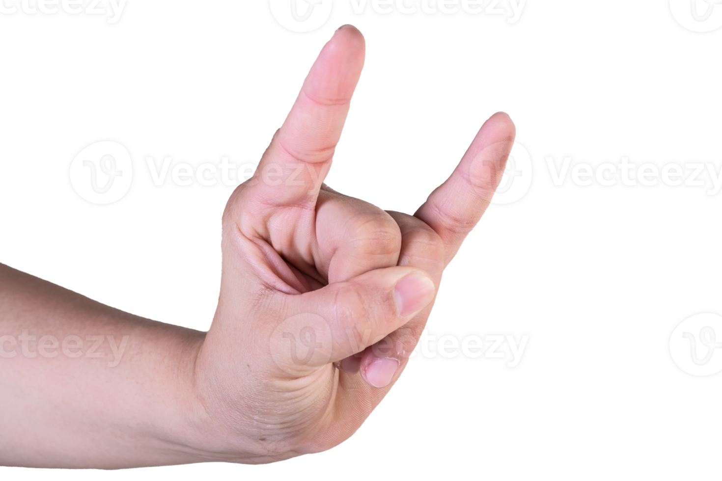 symbol of love hand on isolated background clipping path png