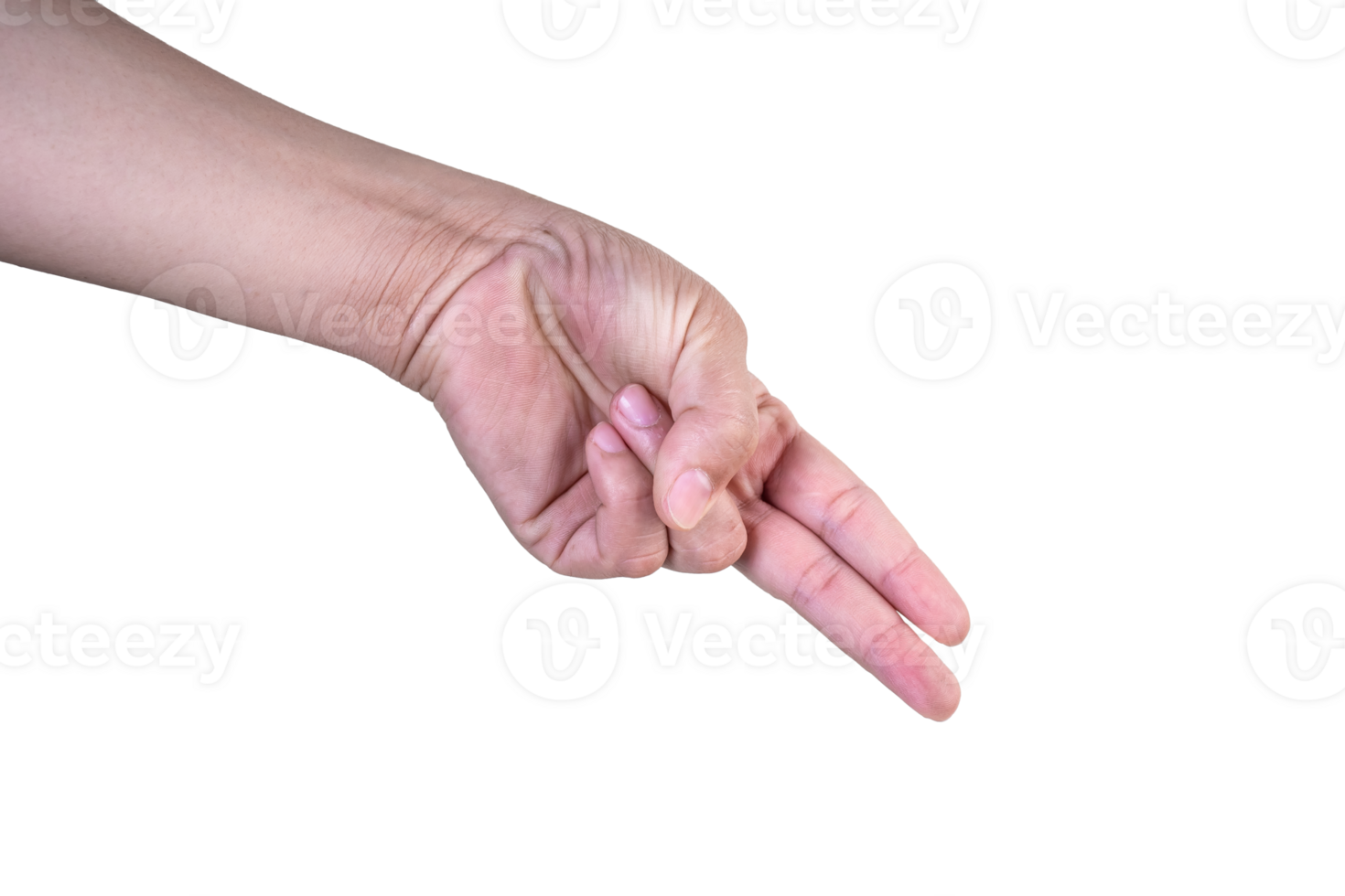 hand on isolated background clipping path png