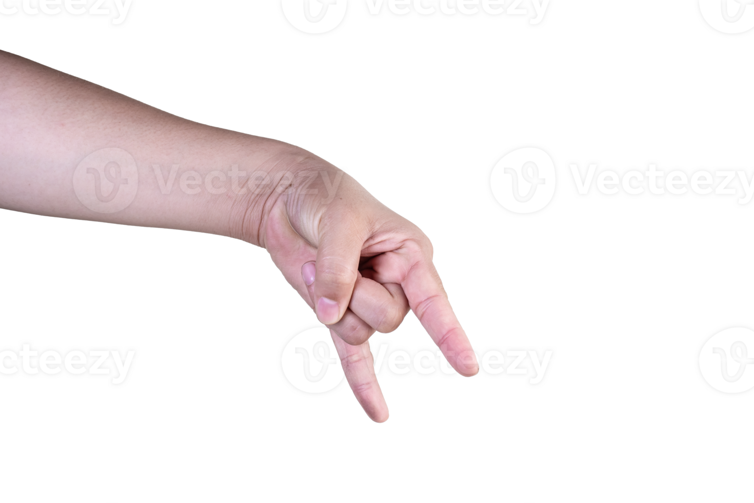 hand on isolated background clipping path png