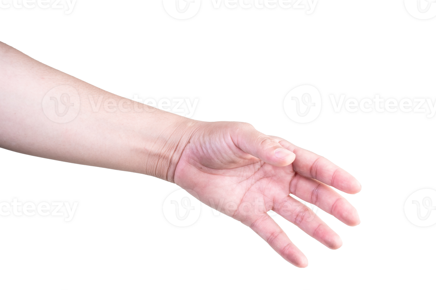 hand on isolated background clipping path png