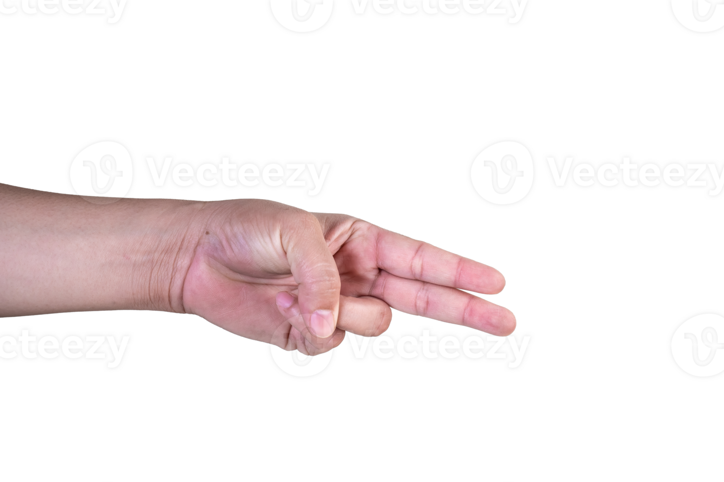 hand on isolated background clipping path png