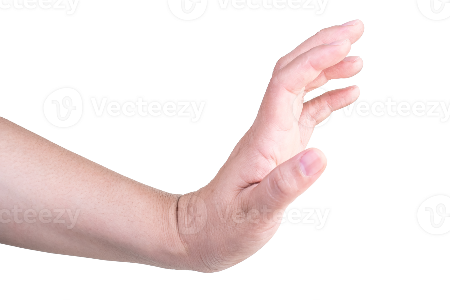 hand on isolated background clipping path png