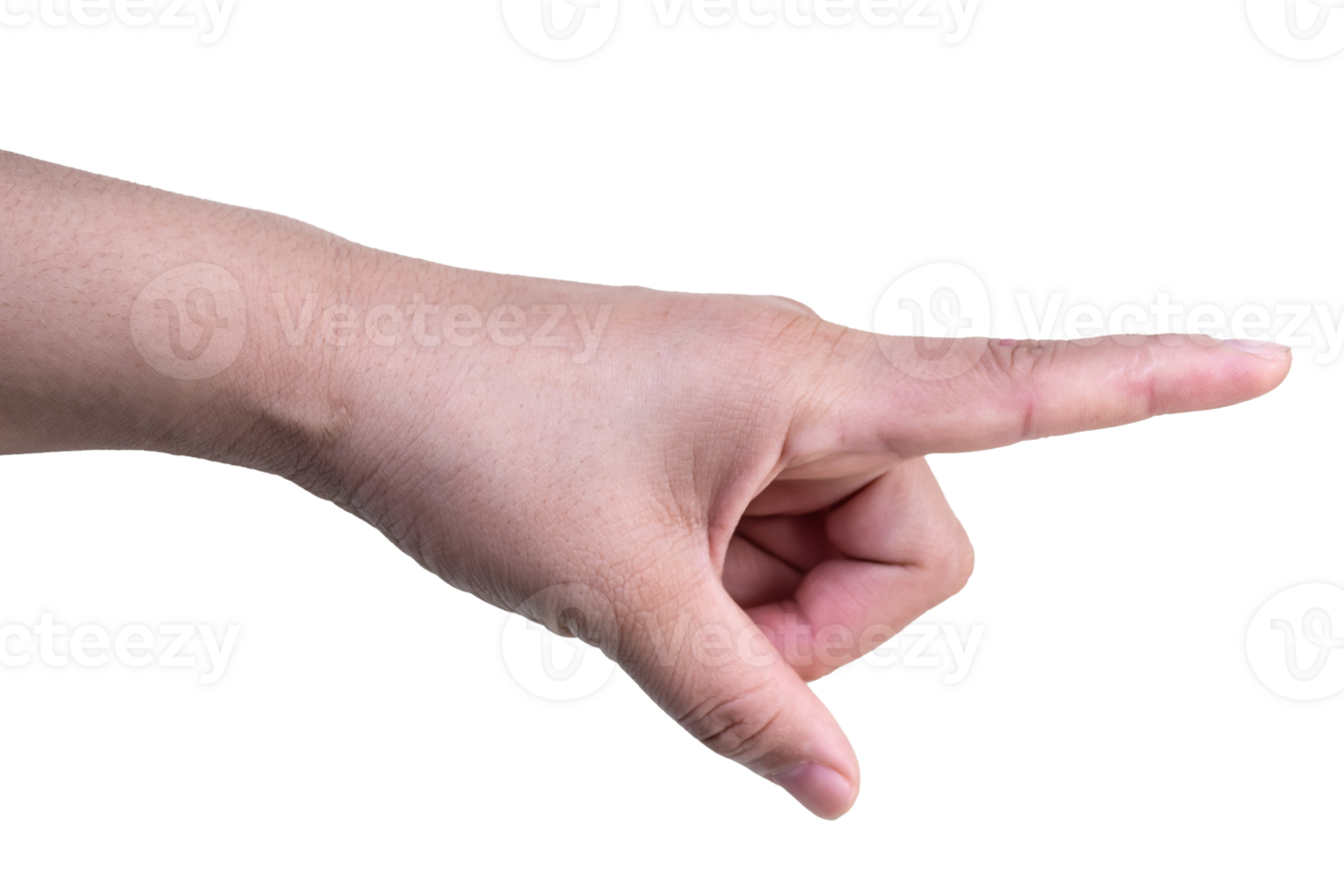 hand on isolated background clipping path png