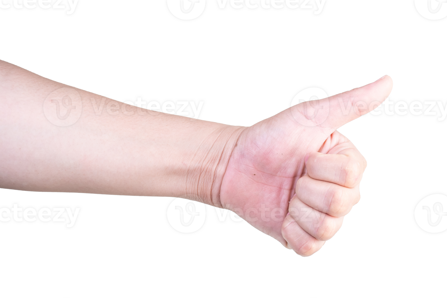 hand on isolated background clipping path png
