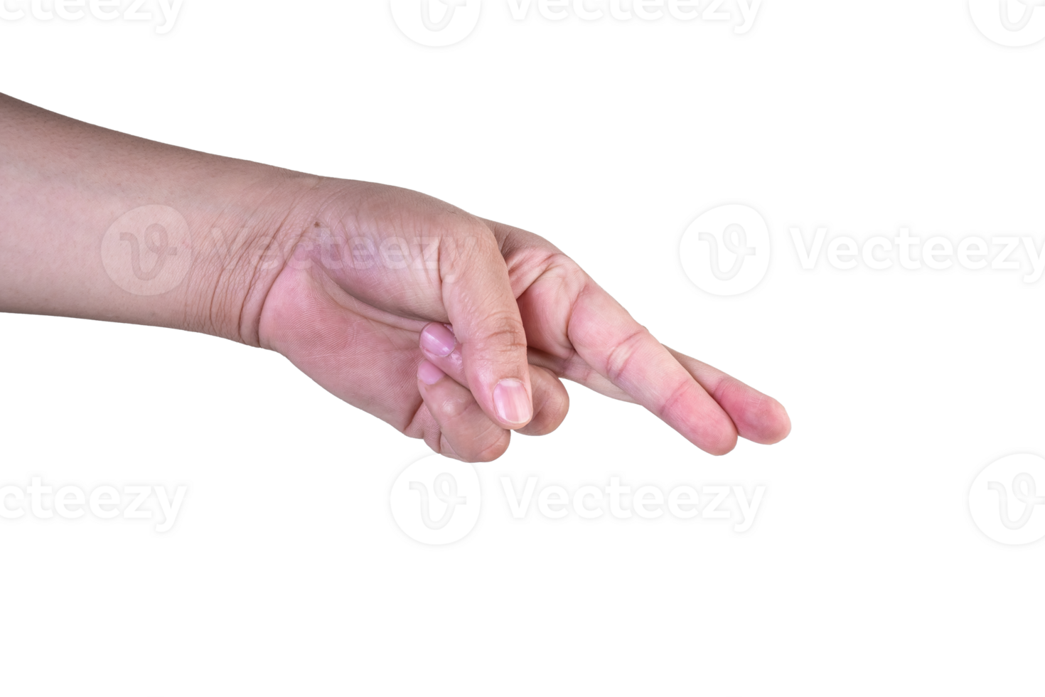 hand on isolated background clipping path png