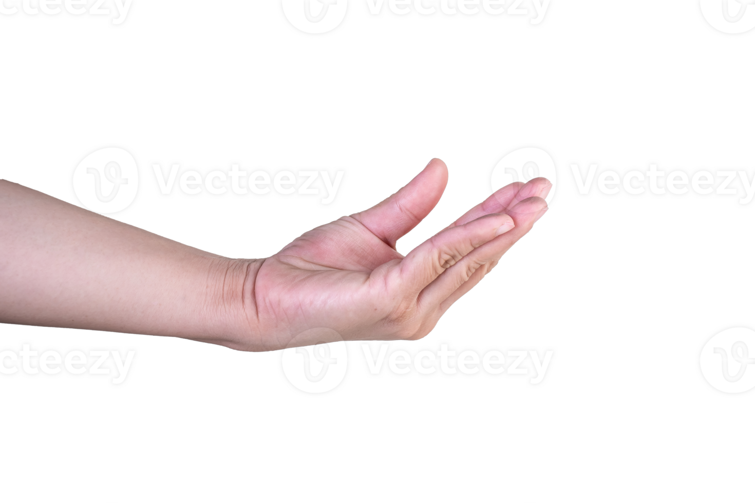 hand on isolated background clipping path png