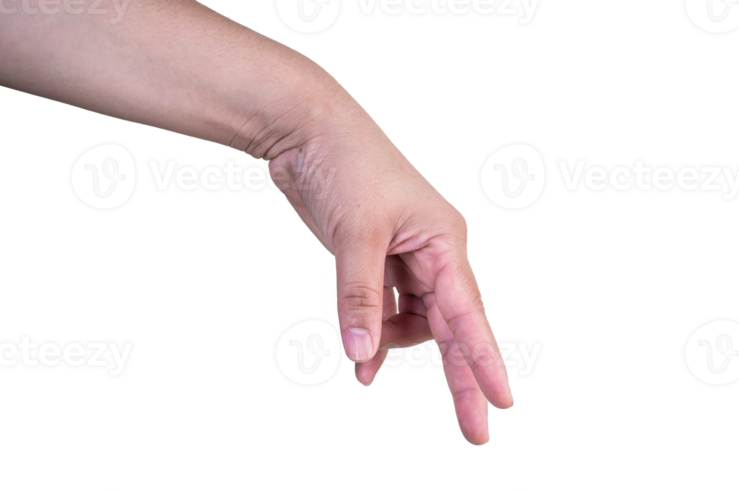 hand on isolated background clipping path png