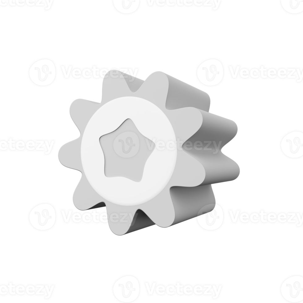Abstract Star 3D Icon png