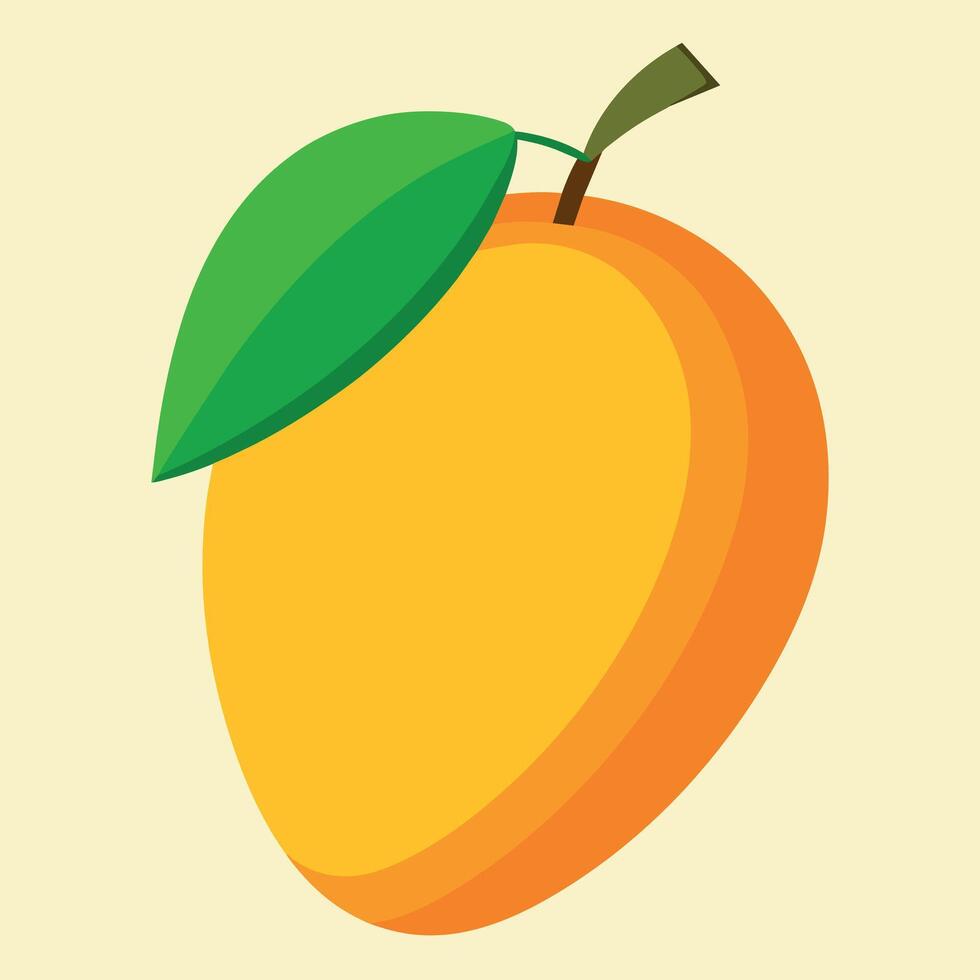 Mango colorful cartoon vector illustration