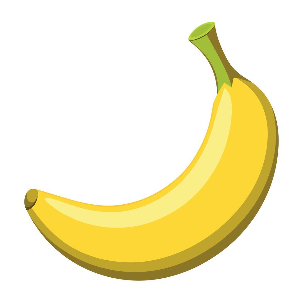 Banana colorful cartoon vector illustration