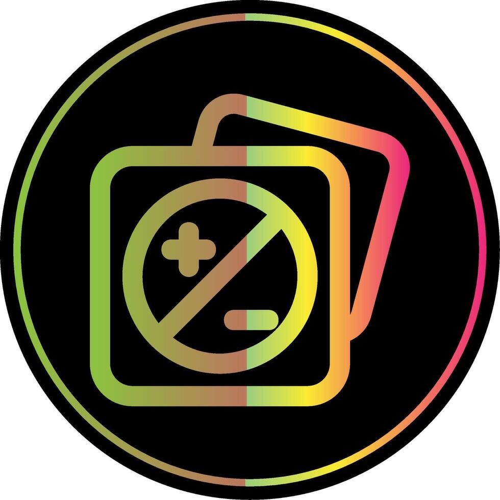 Image brightness Line Gradient Due Color Icon vector