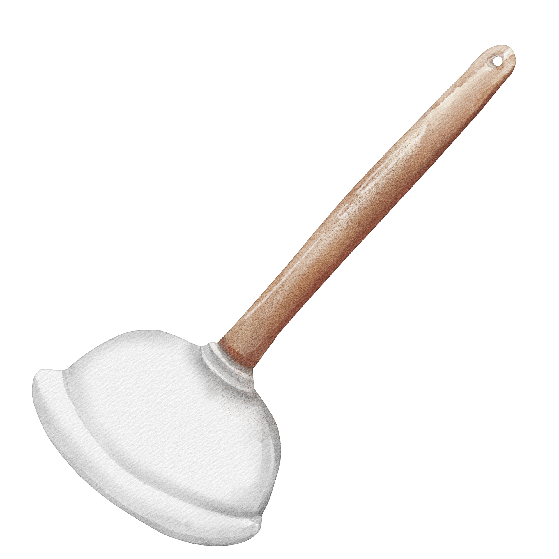 watercolor toilet plunger 42068775 PNG