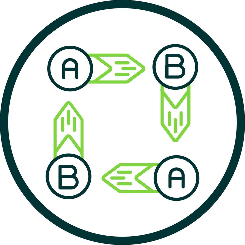 Infographic elements Line Circle Icon vector