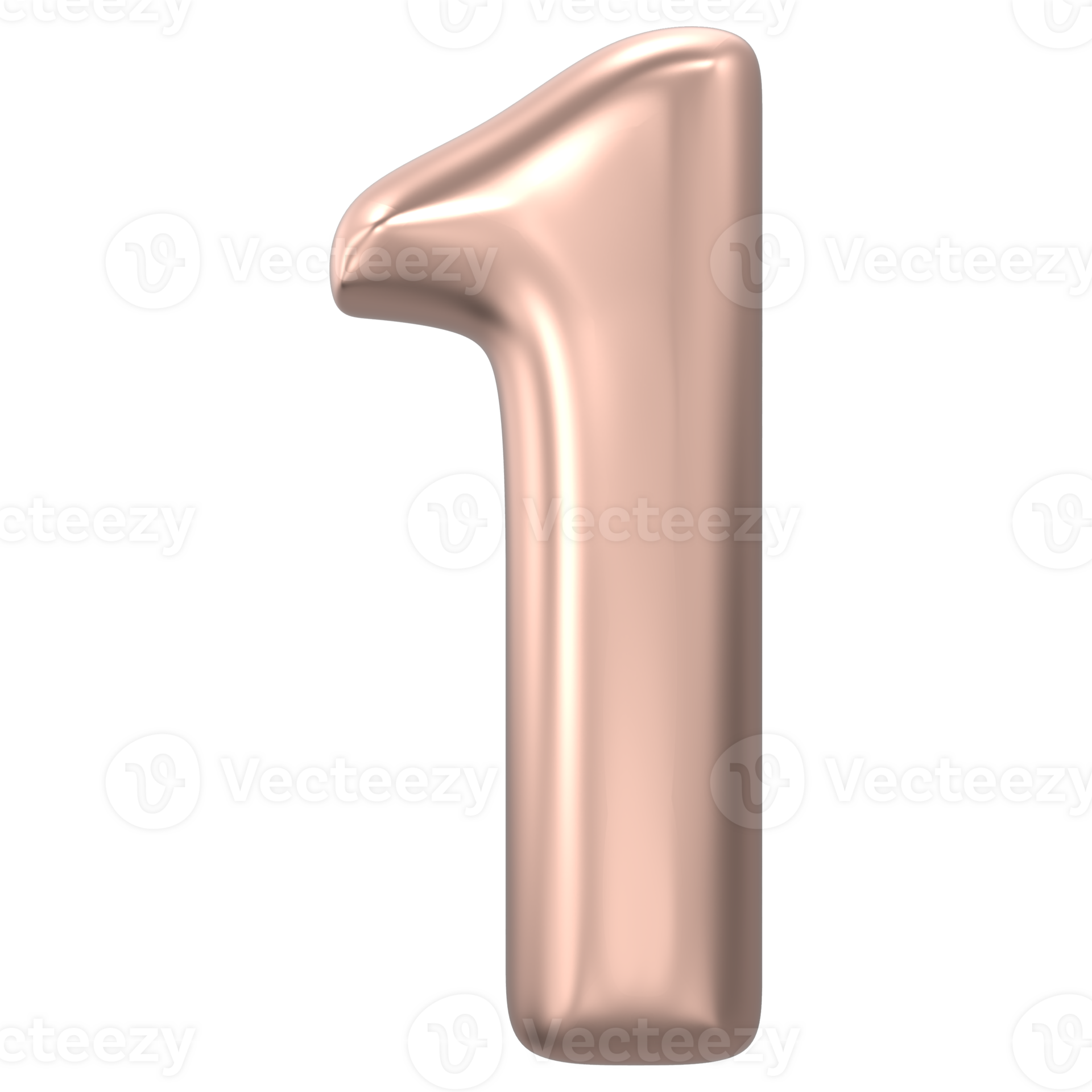 Gold Number 1 42069007 PNG
