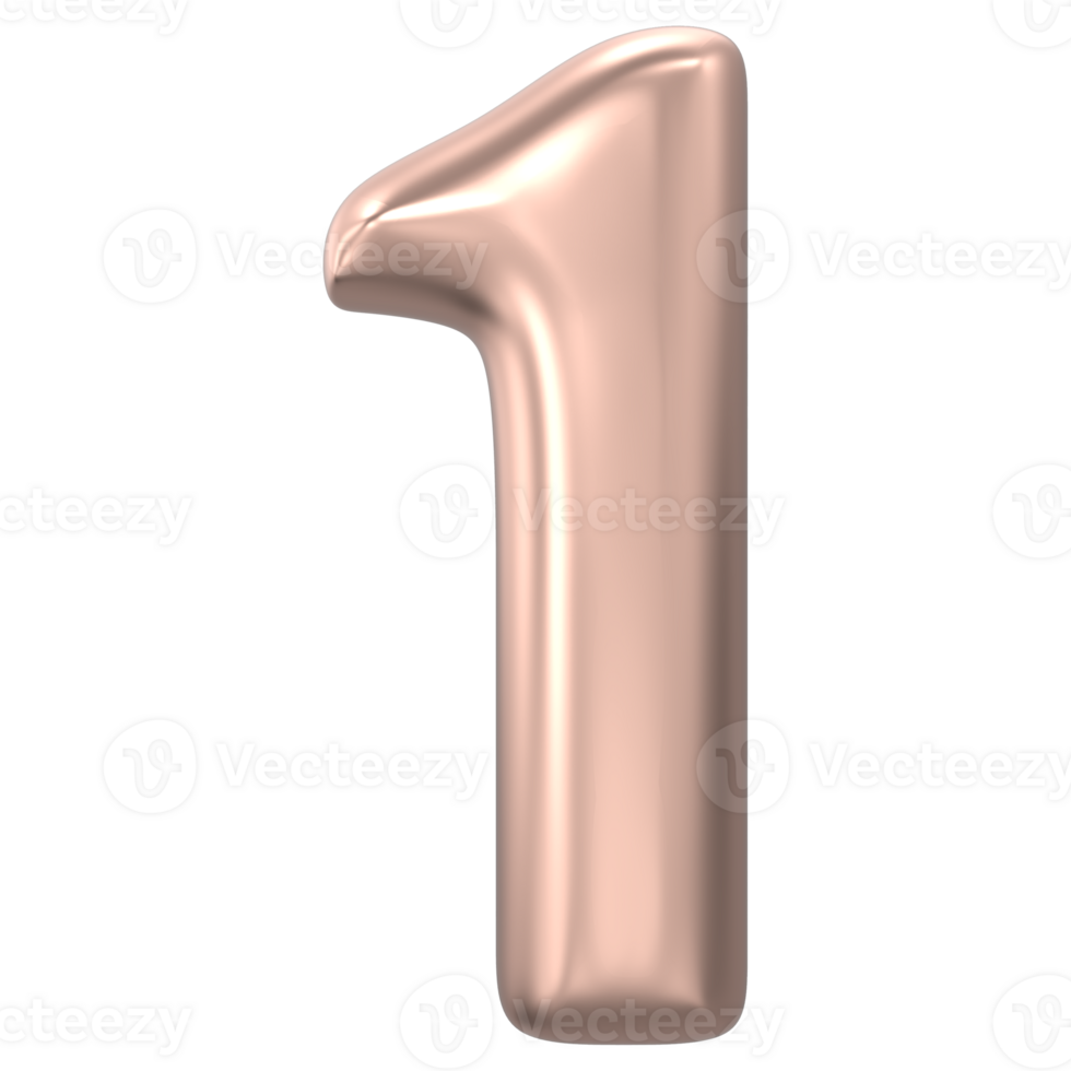 Gold Number 1 png