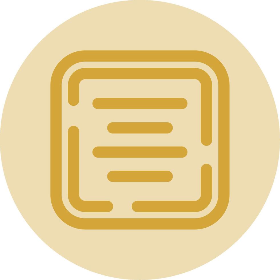 Center alignment Line Yellow Circle Icon vector